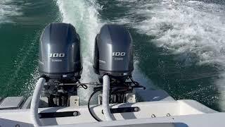 Atomic 22 sea trials with 2 x 100Hp Yamaha outboards