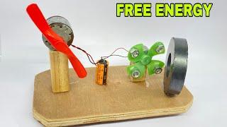 Free Energy Generator With Two Dc Motor || Free Electricity || Big Magnetic Motor Dynamo || SB craft