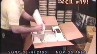 Unboxing my fancy Sony SL-HF2100 SuperBeta VCR - 1993!