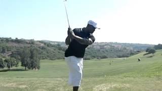 Manuel De Los Santos - Golf Swing, Slow Motion (Down the line) Jason Floyd Golf Academy