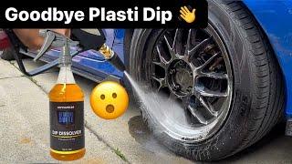 Easiest Way To Remove Old Plasti Dip From Wheels | Dip Dissolver Review 10th Gen Honda Civic