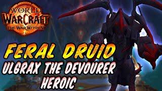 Feral Druid Dps - The War Within - POV - Ulgrax the Devourer Heroic -Build Wildstalker #druid