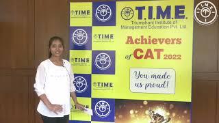 Swathi (T.I.M.E. student selected into IIM Jammu MBA 2023-25 batch)