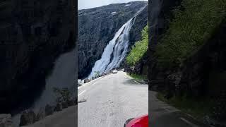 Driving down this road in Norway, I had no clue that I would come across one of the most stunning pl