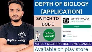 Depth of biology Application || B pharmacy notes || B pharmacy online course || gpat mcq #sgsir