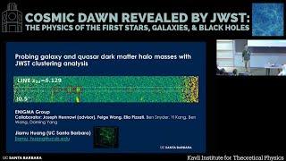 Probing galaxy and quasar dark matter halo masses with JWST clustering analysis ▸ Jiamu Huang (UCSB)