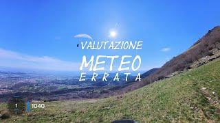 VALUTAZIONE METEO ERRATA -PARAPENDIO-