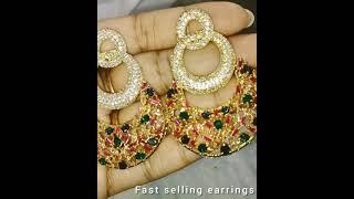 cz earrings | party ware | trendy earrings | Ad jewelry | USA / Canada / Australia /India