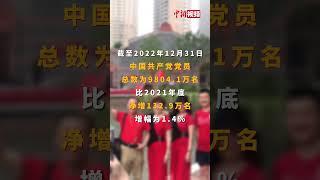 中国共产党党员总数达9804.1万名