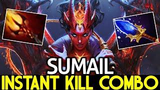 SUMAIL [Queen of Pain] Crazy Power Scepter + Dagon Build Dota 2