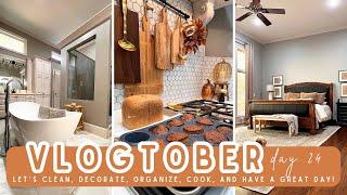 VLOGTOBER 2024 | COZY FALL | EASY FALL DECOR | EASY FALL RECIPES | HOLIDAY PLANNING | CLEAN WITH ME