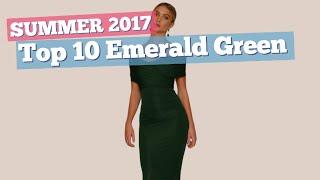 Top 10 Emerald Green Evening Dress // Summer 2017