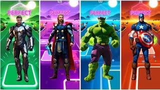 Aquaman  Thor  Hulk  Captain America  Tiles EDM Rush  Who Will Win ⁉️