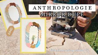 DIY ANTHROPOLOGIE  MIRROR DUPE - Can I Make this Oval Curve Mirror for LESS? Trendy Blob Mirror