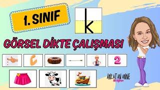 1. Sınıf “k” Harfi Görsel Dikte Çalışması - Resimli Dikte Yeni Müfredat #birincisınıf #eğitim