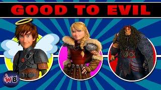 How to Train Your Dragon Characters: Good to Evil 