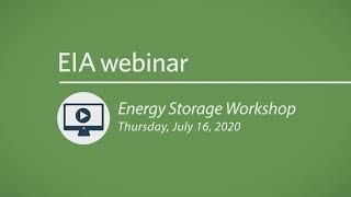 EIA's Energy Storage Webinar