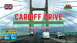 Cardiff Drive | Exploring the Welsh Capital by Car | 4k | South Wales | UK |