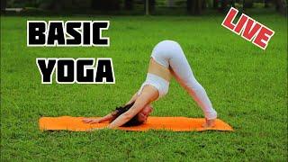 Live Session - Basic Yoga - Yoga For Beginners || Yoga With Sandeep || Vietnam