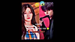 Which one are you CHOOSING? |bts v and nancy momoland #taecy #bts #v #nancy #shorts