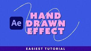 Easy Hand Drawn Effect - After Effects | Easy Line Boil Effect
