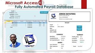 How to create a fully Automated Payroll Database in Microsoft Access | Full Lesson for Beginners