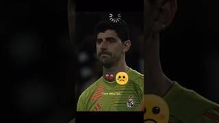 Courtois finally tried but she is lost 🫡 #football #sad #realmadrid #shorts #courtois