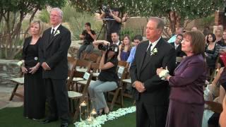 Surprise vow renewal for parents at daughter's wedding