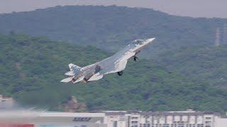 Su-57 crazy flying demonstration at ZhuHai Airshow 2024