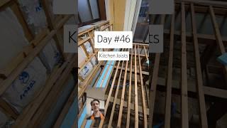 Day 46 of Japanese House Renovation: Kitchen Joists  #diyrenovation #diy #japanesehouse #renovation