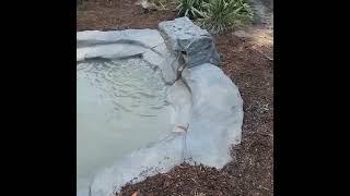 Final walk-through video on a custom carved concrete Recreation swim pond in Virginia Beach