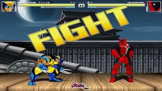 WOLVERINE VS DEADPOOL  #WOLVERINE #MARVEL #DEADPOO  MULLER ARCADE FIGHTS