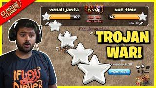 50 vs 50 Trojan War LIVE  10 MINUTES 100 ATTACKS CLASH OF CLANS