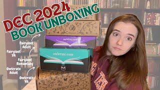 December 2024 Book Box Unboxing || LAST UNBOXING OF 2024!!! || Fairyloot and Owlcrate YA/Adult