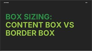 Code Coffee: CSS Full Course Taglish Part 3 3/5: Box sizing - Content Box vs Border box