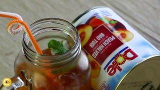 Detailed instructions on how to make perfect peach tea from Dole peaches