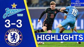 FC Zenit 3-3 Chelsea | Champions League Highlights