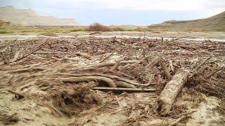 A Monster Flash Flood / Debris Flow. Drone Footage