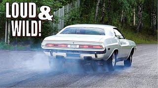 HOLY SMOKES!! MUSCLE CARS Leaving a Car Meet *BURNOUTS*