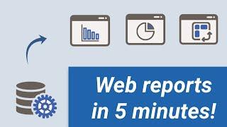 Create web-based reports with a database reporting tool