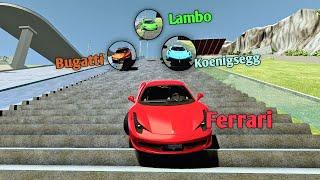 The Epic Battle: Cars vs Long Stairs | NG Pro Gamerz