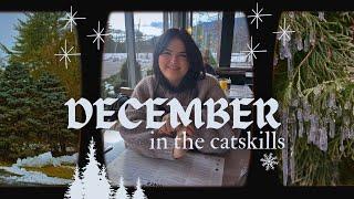 Cozy Vlog ️ : Trip to Foxfire Mountain House & Woodstock NY,  December favorites and yap!