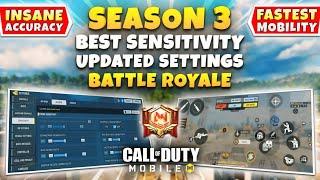 The MOST BALANCED SETTINGS For Season 3 Battle Royale | COD Mobile | BEST SENSITIVITY For BR (2025)