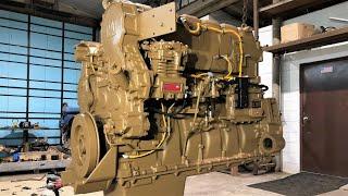 Building a Brown Caterpillar C-15 Diesel Engine, Mud, and 1973 Peterbilt Cold Start
