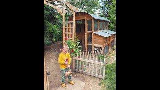 Round-Top Walk-In Chicken Coop CAD Design Overview