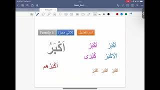 Sarf (Practice + Review) Ism Tafzeel + Colours Family IX by Ustad Hammad Mohib 13/12/2024