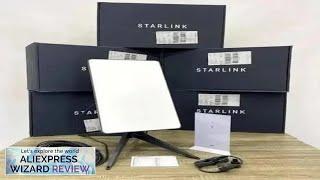 Starlink satellite Internet kit V2 with rectangular dish router and pipe adapter Review