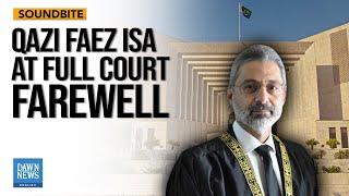 Qazi Faez Isa Farewell | Dawn News English