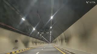 Tunnel Road to Khorfakkan, United Arab Emirates.