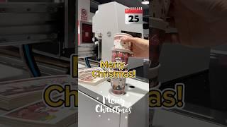 Christmas digital printing machine, customized paper cups, bright colors #printing  #machine #shorts
